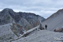 Na crista do vulcão Chaitén, que entrou em erupção em 2008, no sul do Chile